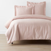 Classic Smooth Sateen Solid Duvet Cover - Blush, Full