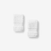 Regal Egyptian Cotton Washcloths, Set of 2 - White