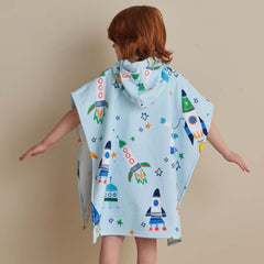 Hooded Poncho - Space Cadet