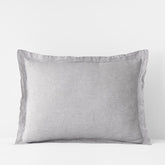 Premium Breathable Relaxed Chambray Linen Sham - Gray, King