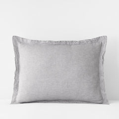 Premium Breathable Relaxed Chambray Linen Sham - Gray, King
