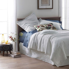 Putnam Cotton Matelassé 18 in. Drop Bed Skirt - Ivory