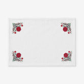Embroidered Novelty Placemats, Set of 4 - Poinsettia
