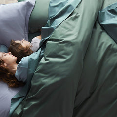 Premium Smooth Supima® Cotton Wrinkle-Free Sateen Duvet Cover - Olive Green, Twin/Twin XL