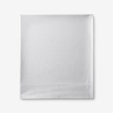 Premium Smooth Supima® Cotton Wrinkle-Free Sateen Flat Bed Sheet - Light Gray, Deep Pocket Queen