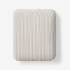 Classic Stripes and Plaids Cool Yarn-Dyed Cotton Percale Fitted Bed Sheet - Stripe Tan, Full