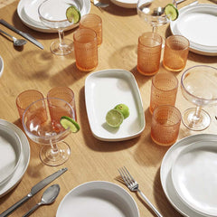 Orbetto Outdoor Drinkware, Set of 4 - Orange, Old Fashioned