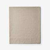 Classic Cool Cotton Percale Flat Bed Sheet - Cocoa, Queen
