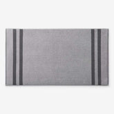 Mirage Aegean Cotton Reversible Stripe Bath Mat - Slate Gray, 20 in. x 36 in.