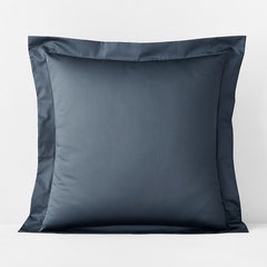 Premium Smooth Supima® Cotton Wrinkle-Free Sateen Sham - Steel Blue, Euro