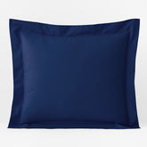 Classic Cool Organic Cotton Percale Solid Sham - Navy, Euro