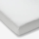 Classic Cool Organic Cotton Percale Solid Fitted Crib Sheet - White