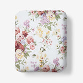Nature's Bouquet Classic Smooth Sateen Fitted Bed Sheet - Cream Multi, Queen