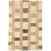 Mosaic Handwoven Jute Rug - Blue, 3' x 5'