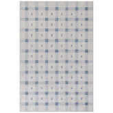 Modern Plaid Washable Rug - Blue, 5' x 8'