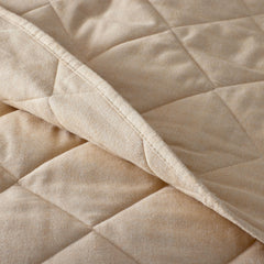 Bromley Premium Ultra-Cozy Cotton Flannel Coverlet - Wheat, Twin