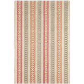 Long Slade Handwoven Cotton Rug - Red, 3' x 5'