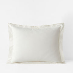 Premium Cool Organic Cotton Percale Sham - Ivory, King