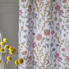 Garden Mirage Classic Cool Cotton Percale Shower Curtain - White Multi