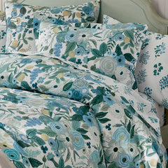 Garden Party Classic Cool Cotton Percale Pillowcase Set - Teal, King