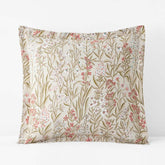 Julienne Classic Cool Cotton Percale Reversible Sham - Mini Floral Taupe, Euro