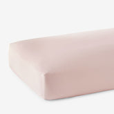 Classic Smooth Sateen Solid Fitted Bed Sheet - Blush, Full