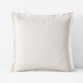 Feliciana Geo Garment Washed Cotton Percale Sham - Clay, Euro