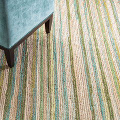 Francisco Green Handwoven Cotton Rug - Green, 2' x 3'