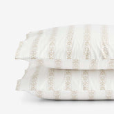 Estee Stripe Classic Smooth Sateen Pillowcase Set - Beige Tan, King