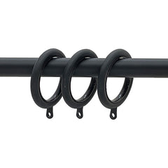 1.5" Drapery Rings, Set of 10 - Fossil, OS