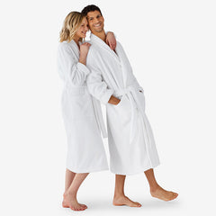 Men's Robe - White, XXL