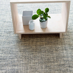 Marled Handwoven Cotton Rug - Indigo, 4' x 6'