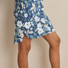 Printed Pima Cotton Women's Nightgown - Twilight Blossom, XXL