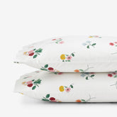 Ditsy Dahlia Classic Cool Cotton Percale Pillowcase Set - White Multi, King