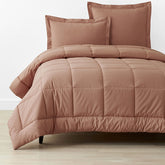 Classic Cool Cotton Percale Comforter - Clay, Twin/Twin XL