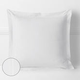 Dorset Stripe Luxe Smooth Egyptian Cotton Sateen Sham - White, Euro