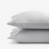 Premium Smooth Supima® Cotton Wrinkle-Free Sateen Pillowcase Set - Light Gray, Standard