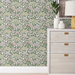 Garden Removable Wallpaper - Green, Panel