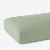 Classic Smooth Sateen Solid Fitted Bed Sheet - Light Sage, Queen