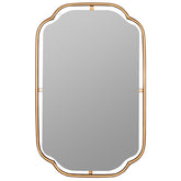 Gilded Floating Frame Wall Mirror - Gold, OS