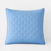 Pintuck Quilted Sham - Blue, Euro