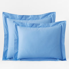Classic Cool Organic Cotton Percale Solid Sham - Ocean Blue, King