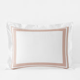 Double Border Premium Smooth Supima® Cotton Wrinkle-Free Sateen Sham - Rose, King