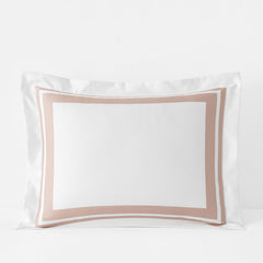 Double Border Premium Smooth Supima® Cotton Wrinkle-Free Sateen Sham - Rose, Standard