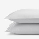 Premium Cool Supima® Cotton Percale Pillowcase Set - Pearl Gray, Standard