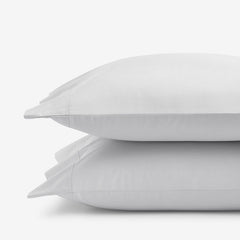 Premium Cool Supima® Cotton Percale Pillowcase Set - Pearl Gray, King