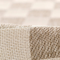 Checkered Outdoor Rug - Gray, 4' x 6'