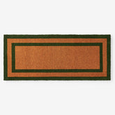 Border Coir Doormat - Green, 24 in. x 57 in.