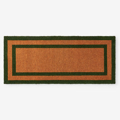 Border Coir Doormat - Green, 24 in. x 57 in.