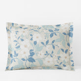 Clemencia Classic Cool Cotton Percale Sham - Floral Pale Blue, King
